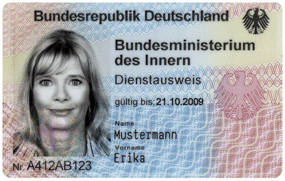Dienstausweis (GBR) Warrant card