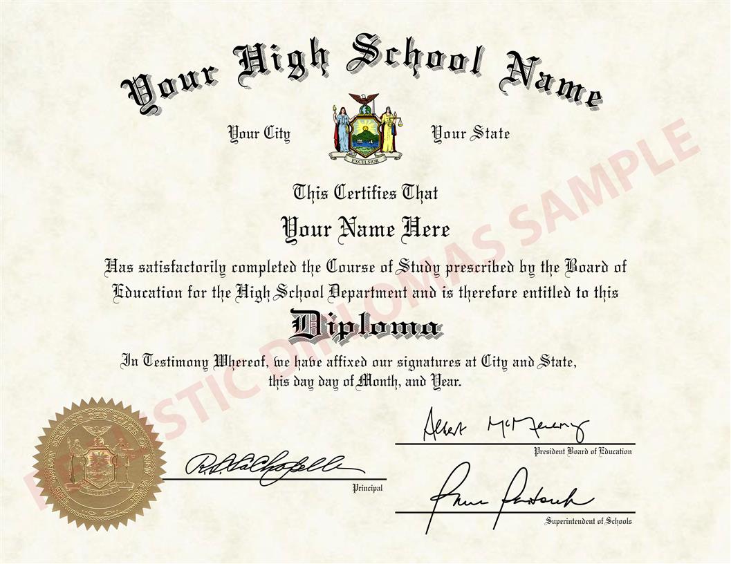 Abiturzeugnis / Hochschulreife (USA) High School Diploma