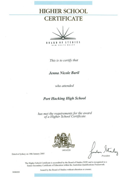 Schulabschluss (AUS) Higher School Certificate